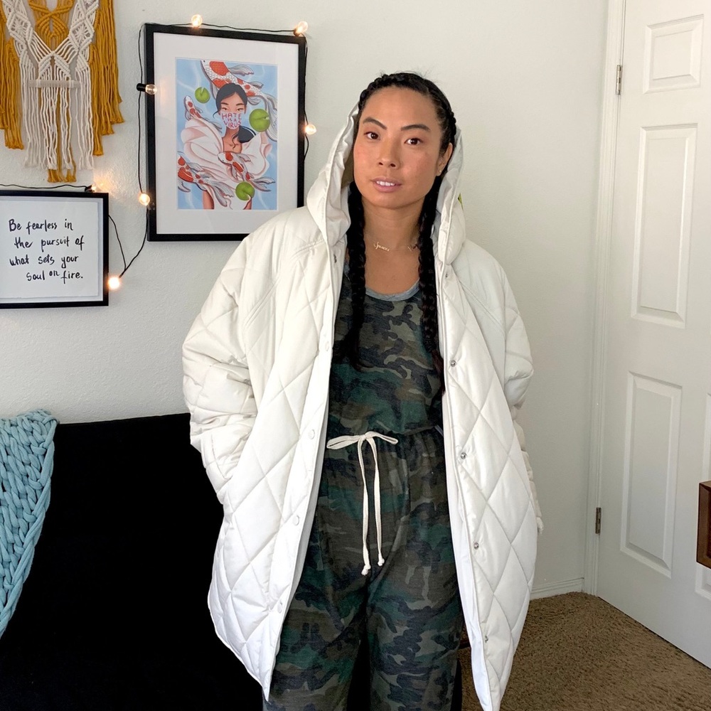 Zara Quilted coat size L